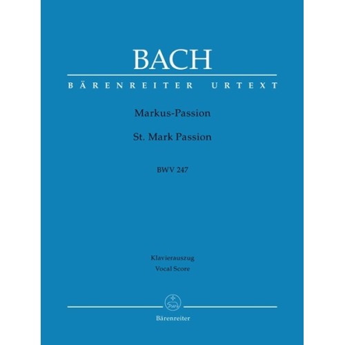 9790006501175BA5209A St Mark Passion BWV 247
