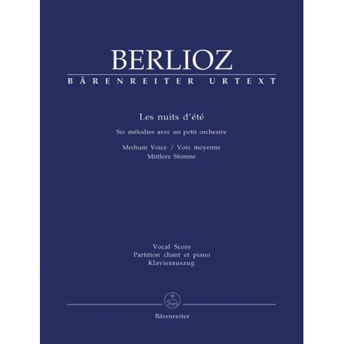 9790006506033BA5786A Les nuits d'été for solo voice and orchestra