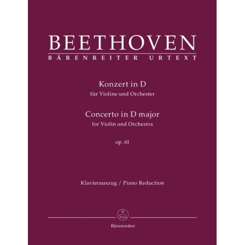 Violin Concerto In D Op.61 - Piano Reduction 