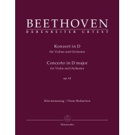9790006525805BA9019A Violin Concerto In D Op.61 - Piano Reduction