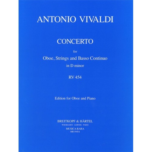 Concerto For Oboe In D Minor RV 454 