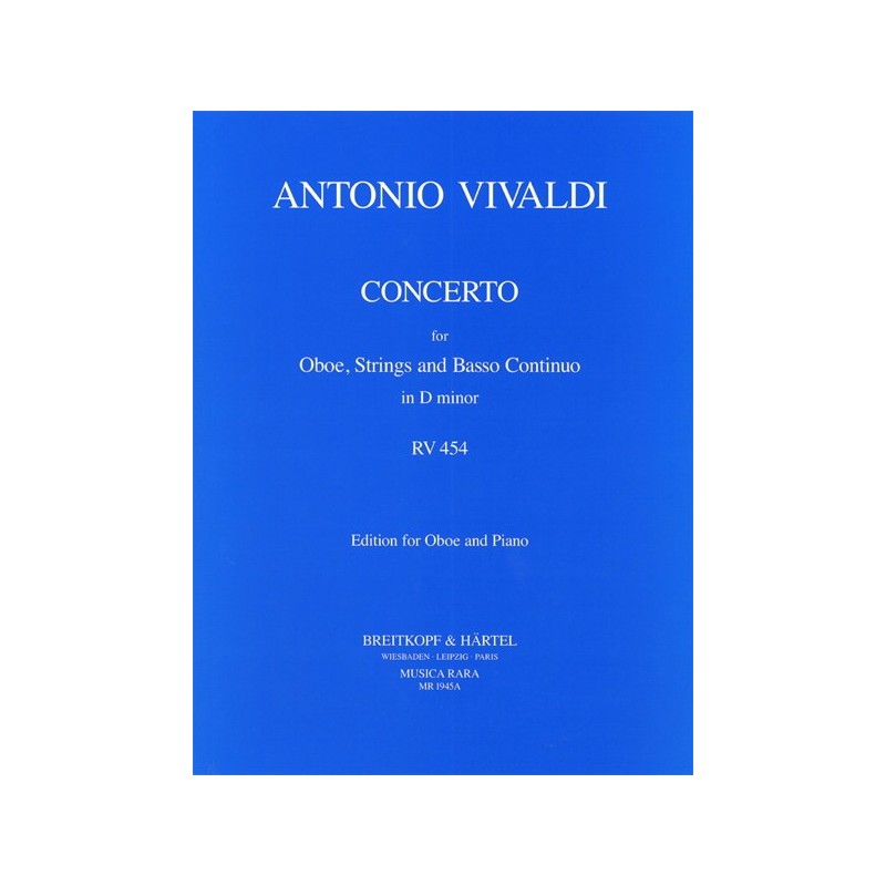 Concerto For Oboe In D Minor RV 454 