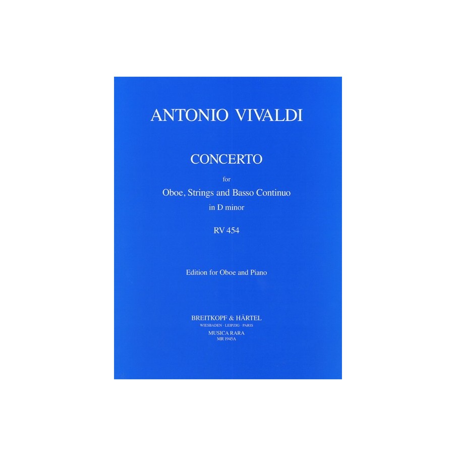 Concerto For Oboe In D Minor RV 454 