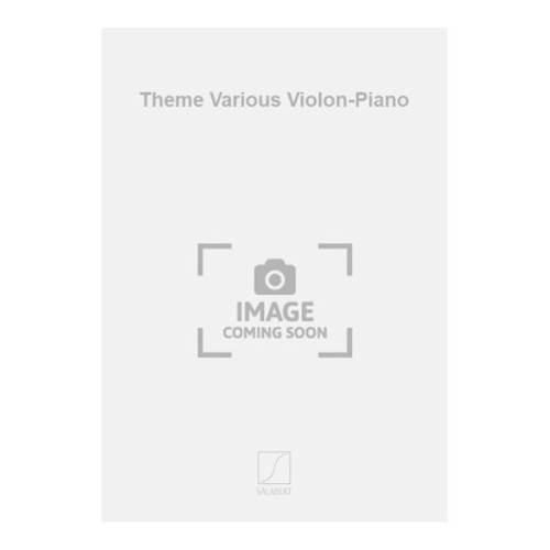 9790048040861SLB_00377700 Theme Various Violon-Piano