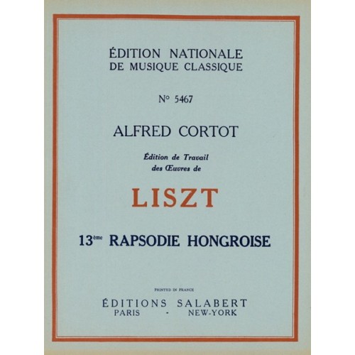 9790048042056SLB_00393100 Rhapsodie hongroise n° 13