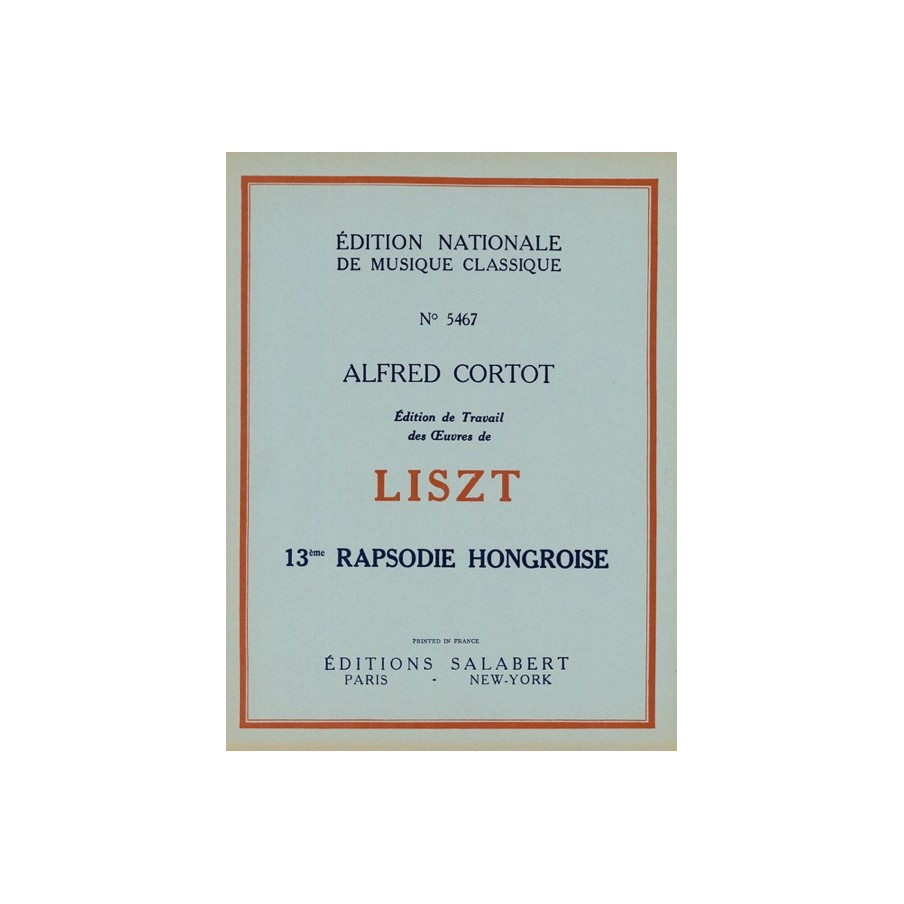 9790048042056SLB_00393100 Rhapsodie hongroise n° 13