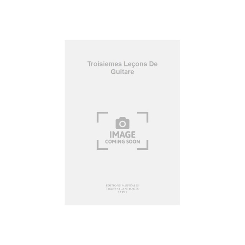 9790035255766ETR001693 Troisiemes Leçons De Guitare