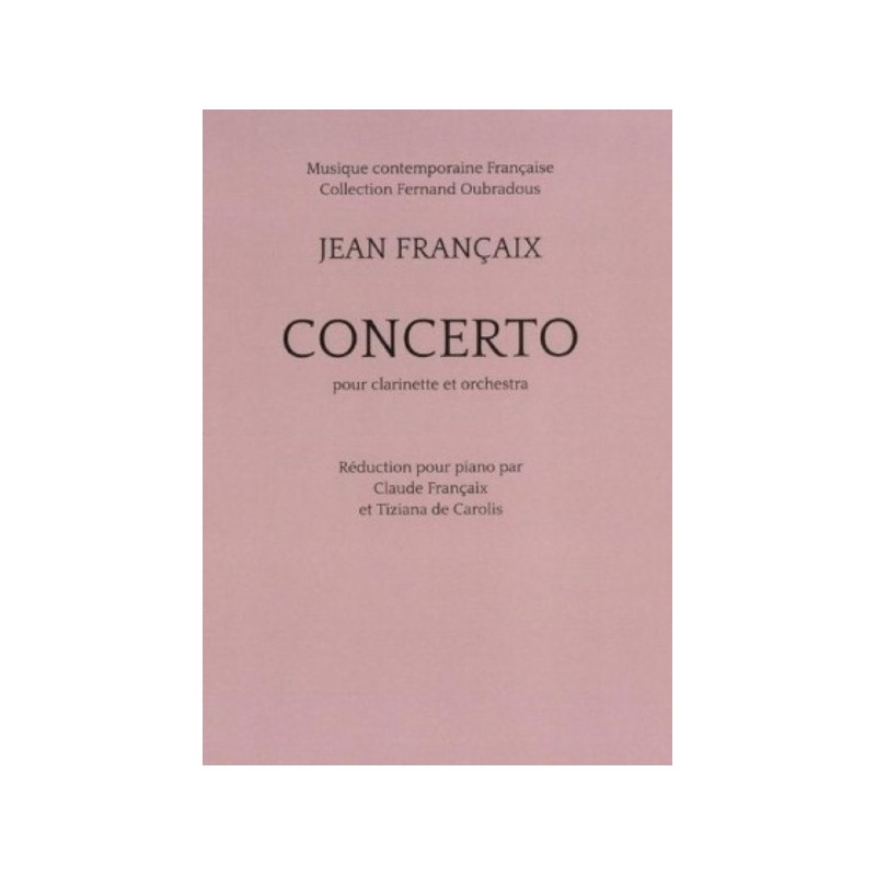 5020679140697ETR003001 Concerto For Clarinet (Piano Reduction)
