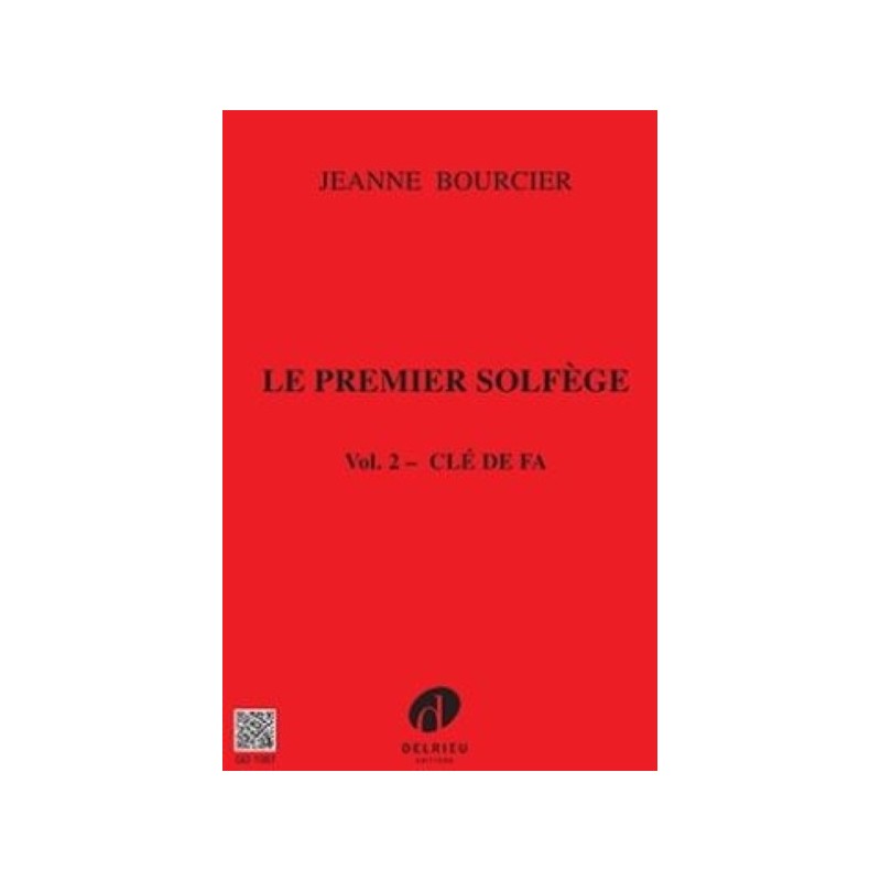 9790231705386DELGD1067 Premier solfège Vol.2 - Clé de Fa