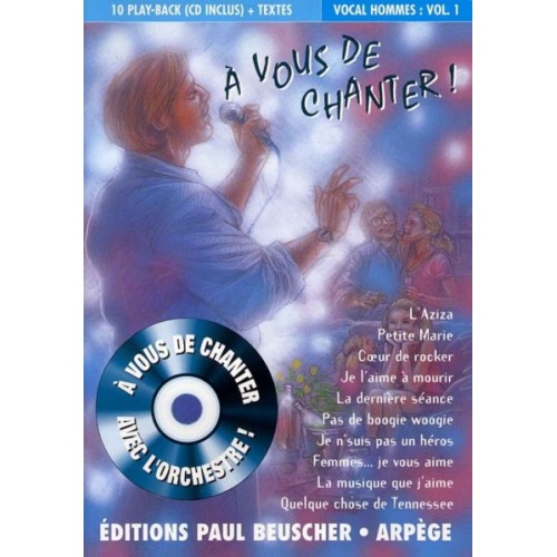 3137990011574PB1157 A vous de chanter - Voix homme Vol.1