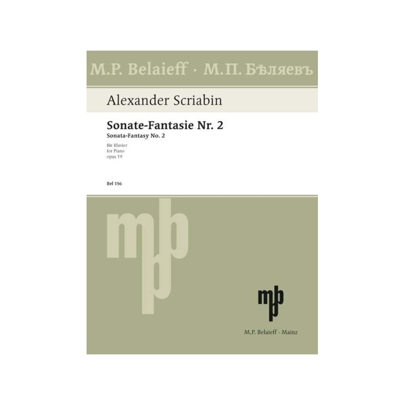 9790203000389156 BEL Sonata-Fantasy No 2 op. 19