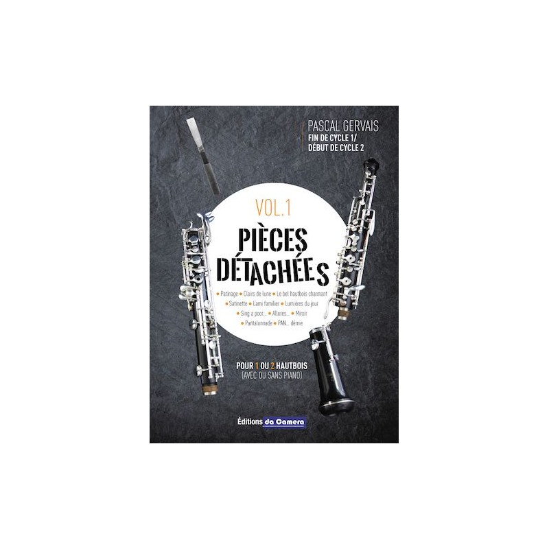 Pieces Detachees Vol.1 Pour 1 Ou 2 Hautbois
