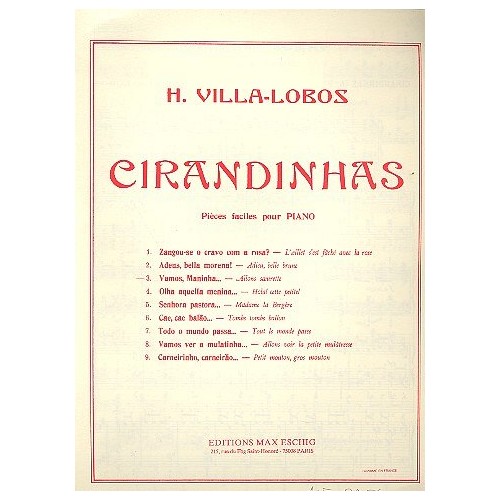 9790045014711ME_00285600 Villa-Lobos Cirandinhas N 3 Piano (Vamos