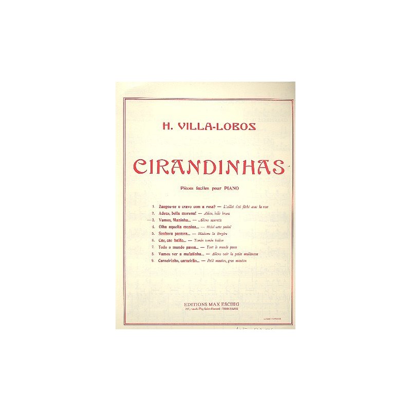 9790045014711ME_00285600 Villa-Lobos Cirandinhas N 3 Piano (Vamos