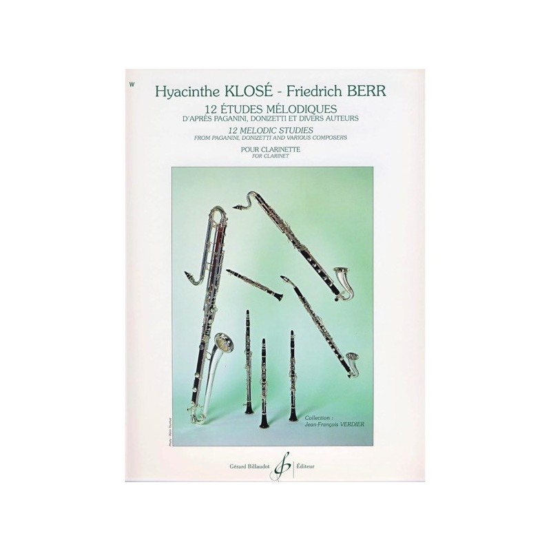 9790043072829GB7282 12 Etudes Melodiques