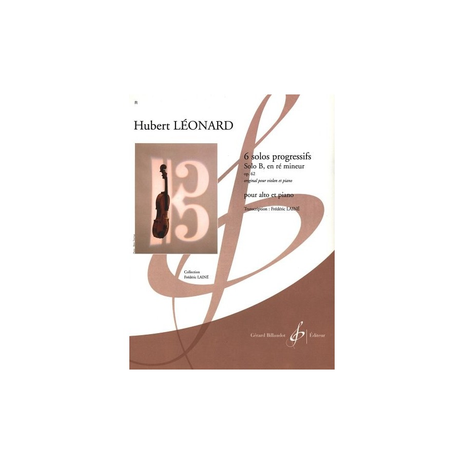 9790043076469GB7646 6 Solos Progressifs Opus 62, Solo B En Re Mineur