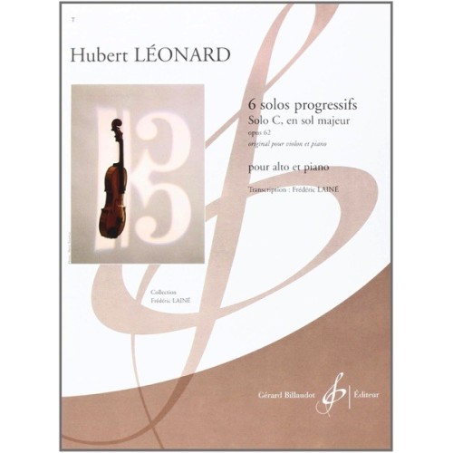 9790043076476GB7647 6 Solos Progressifs Opus 62, Solo C En Sol Majeur