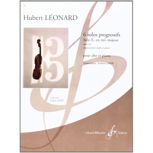 9790043076490GB7649 6 Solos Progressifs Opus 62, Solo E En Mib Majeur