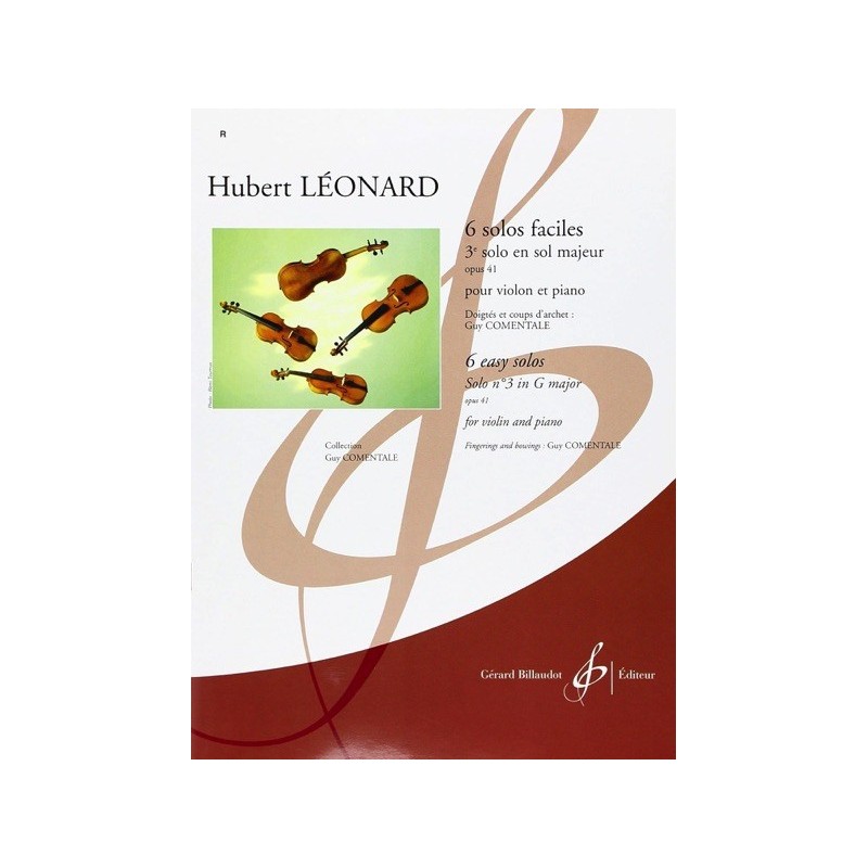 9790043077169GB7716 6 Solos Faciles Opus 41 3E Solo En Sol Majeur