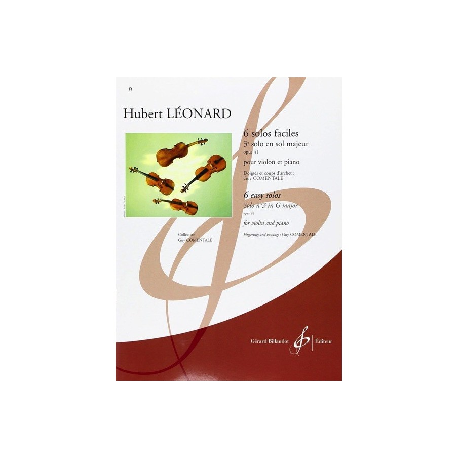 9790043077169GB7716 6 Solos Faciles Opus 41 3E Solo En Sol Majeur