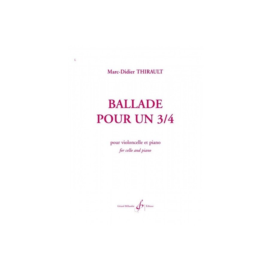 9790043037934GB3793 Ballade Pour Un 3/4