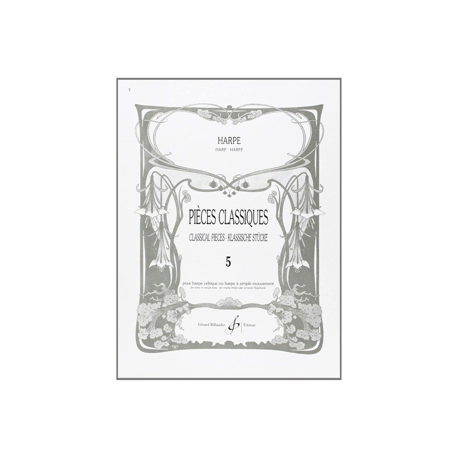 9790043043690GB4369 Pieces Classiques Pour Harpe Volume 5