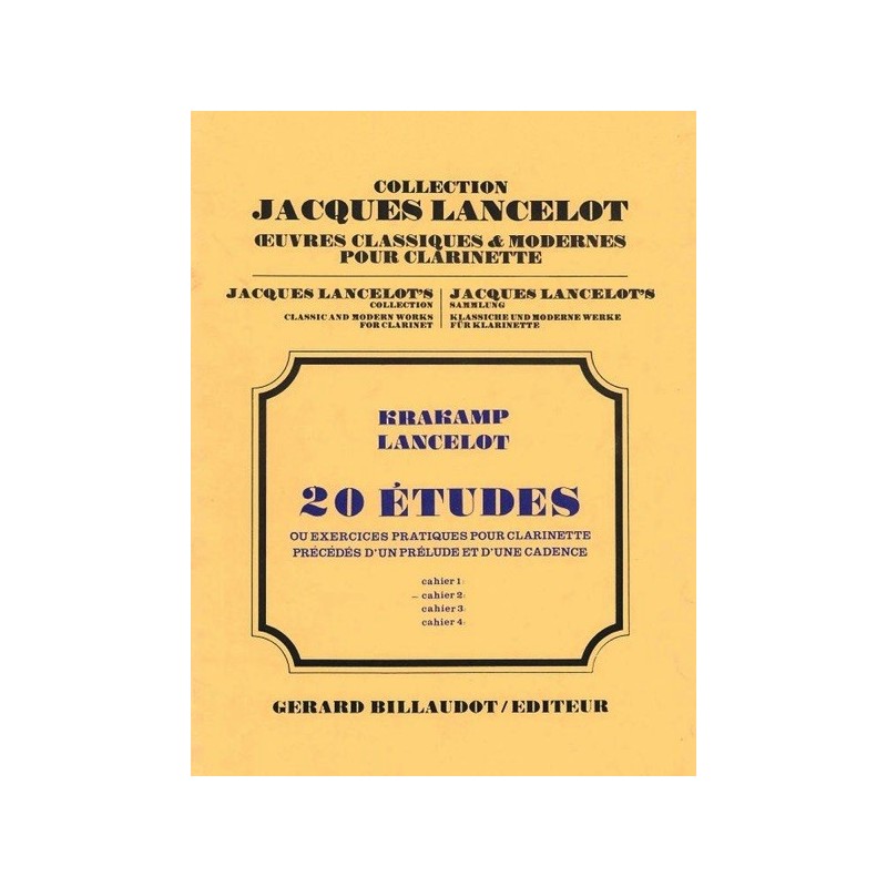 0000000292122GB3134 20 Etudes Ou Exercices Volume 1