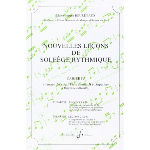Nouvelles Lecons De Solfege...