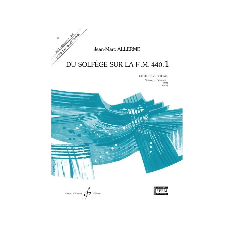 9790043051169GB5116 Du solfege sur la F.M. 440.1 - Lecture/Rythme