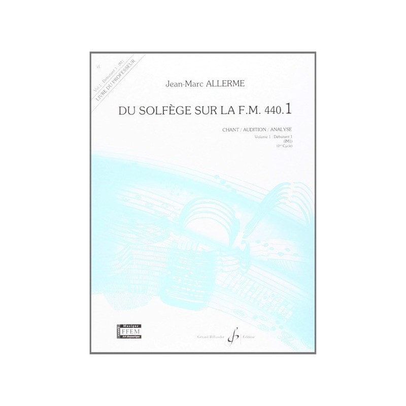 9790043051688GB5168 Du solfege sur la F.M. 440.1 - Chant/Audition/Ana.