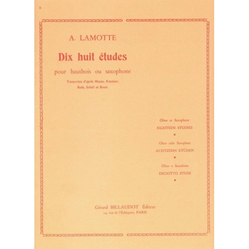 18 Etudes D'Apres Mazas..