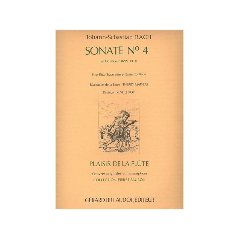 GB3534 Sonate Nø4 En Do Majeur Bwv 1033