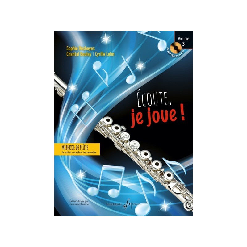 9790043095156GB9515 Ecoute, je joue ! Volume 3 - Flûte