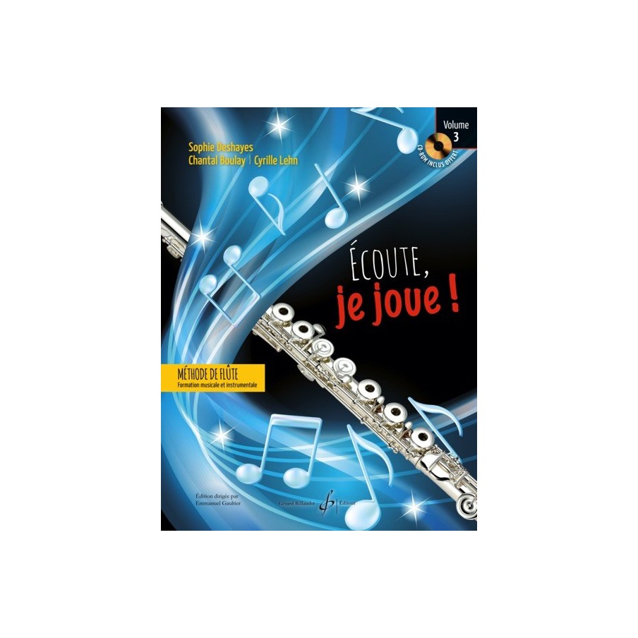 9790043095156GB9515 Ecoute, je joue ! Volume 3 - Flûte