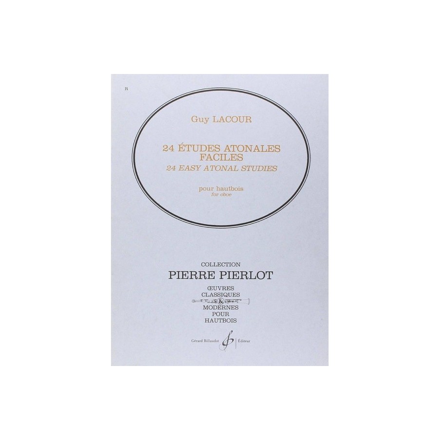9790043006633GB1751-2 24 Etudes Atonales Faciles - Hautbois