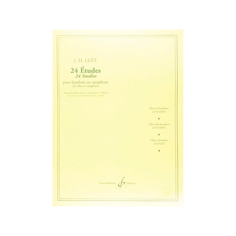9790043003601GBCC3083 24 Etudes (Bleuzet)