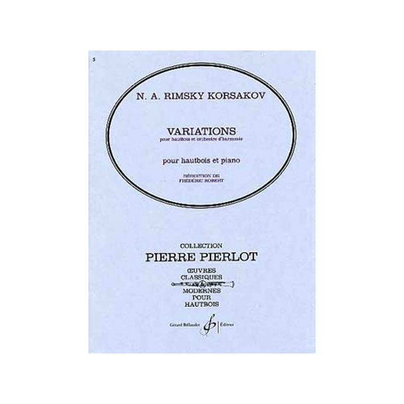 GBMRB1237-1 Variations Pour Hautbois Et Orchestre D'Harmonie