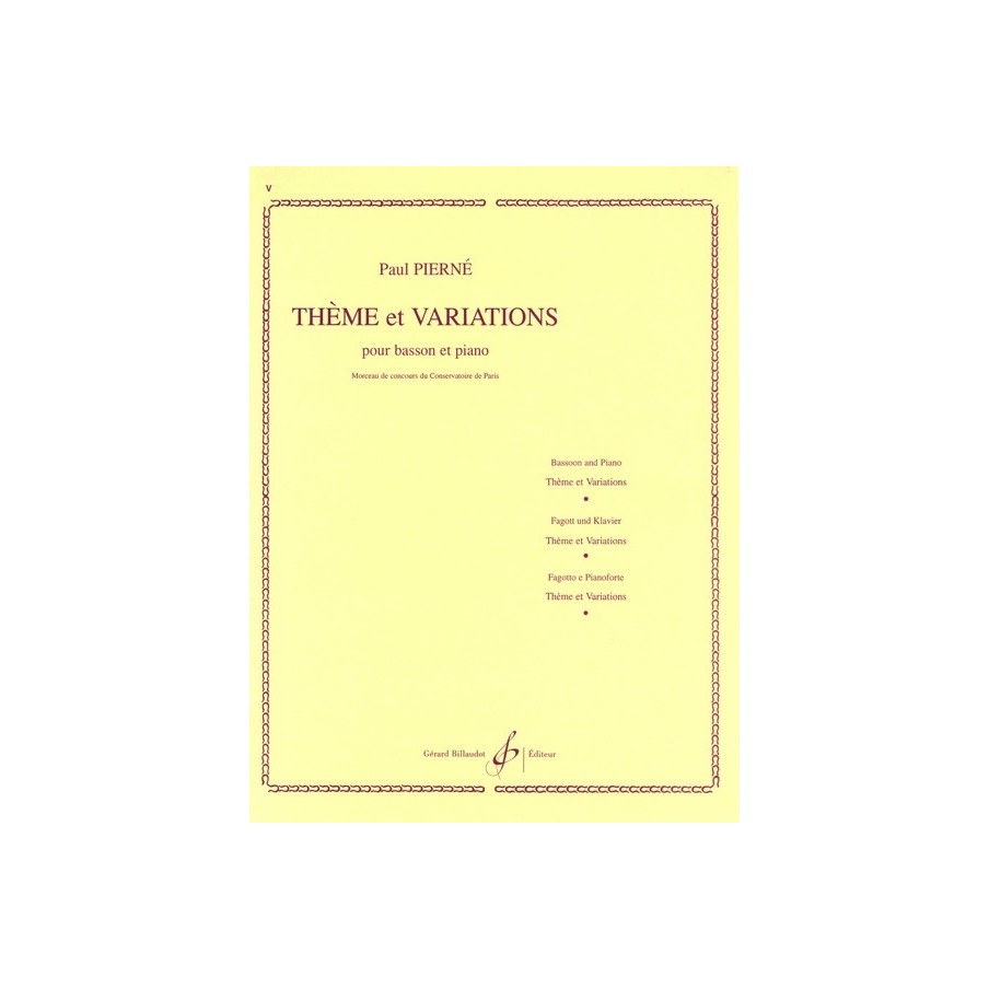 9790043002802GBCC2796 Theme Et Variations