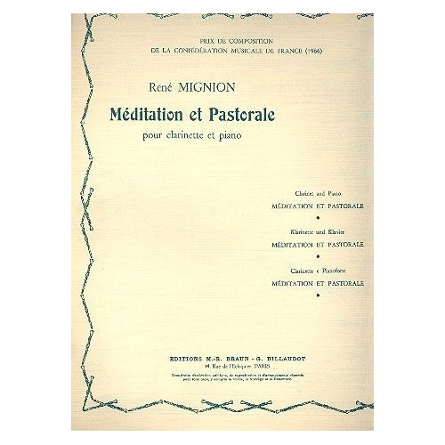 GBMRB1063 Meditation Et Pastorale