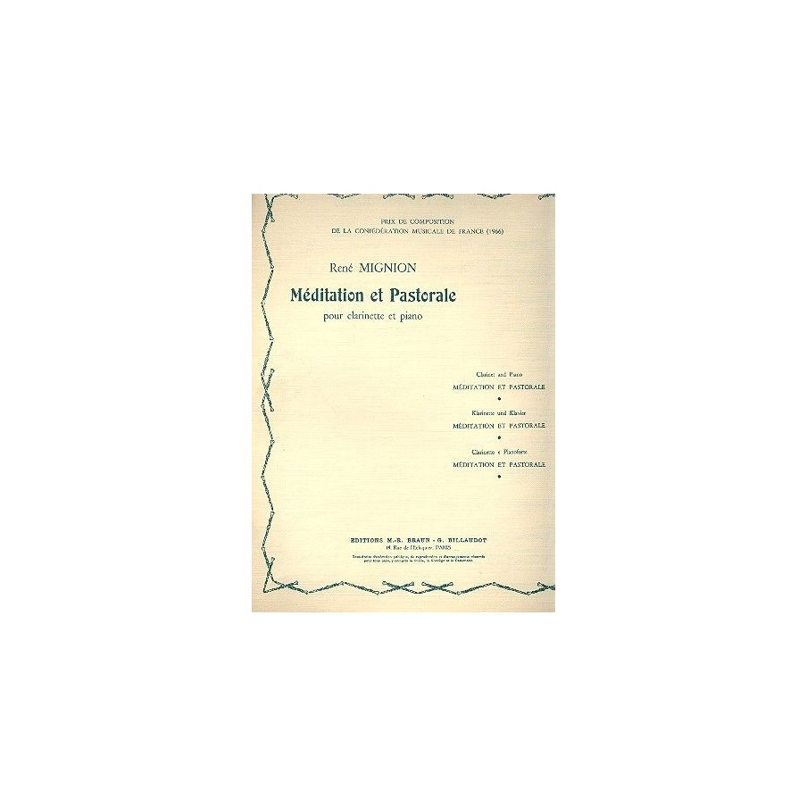GBMRB1063 Meditation Et Pastorale