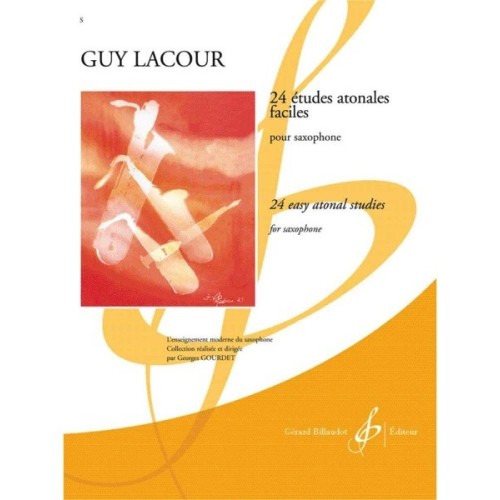 9790043017516GB1751-1 24 Etudes Atonales Faciles - Saxophone