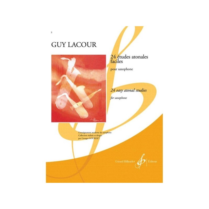 9790043017516GB1751-1 24 Etudes Atonales Faciles - Saxophone