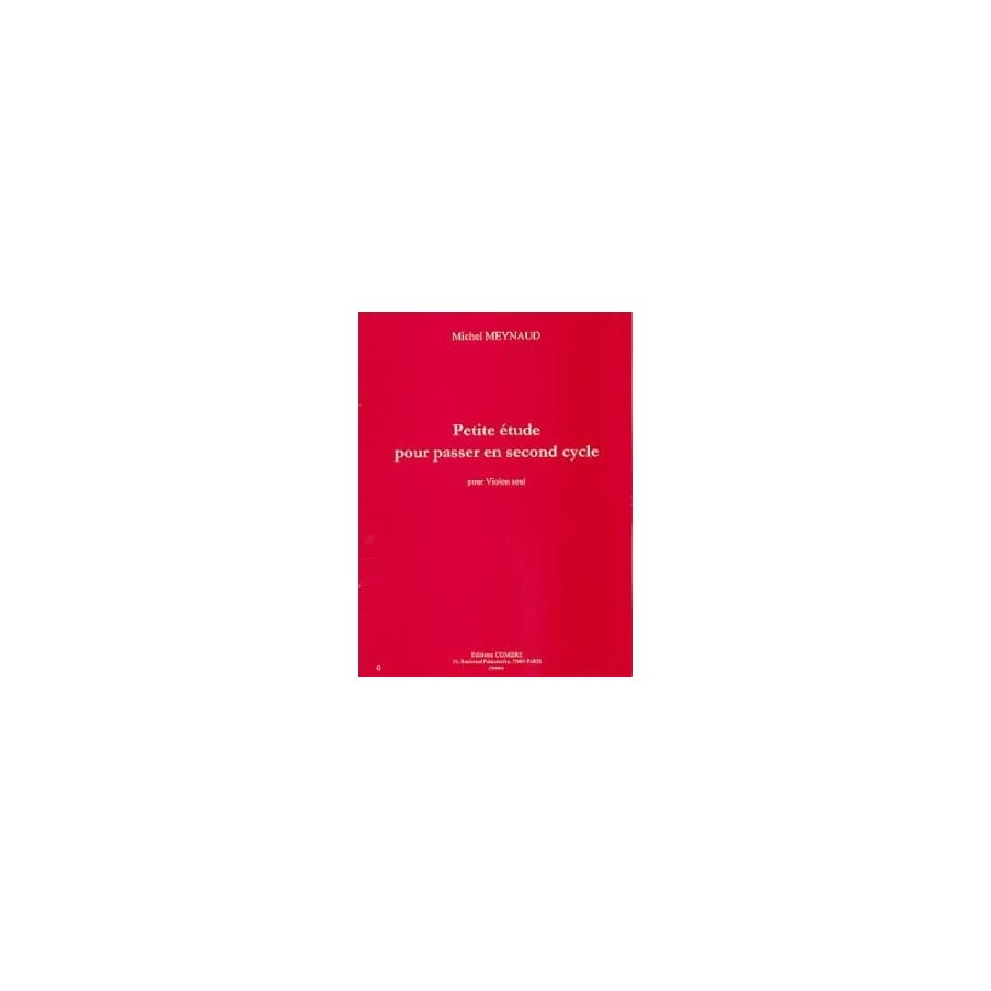 9790230359542COMC05954 Petite étude pour passer en second cycle