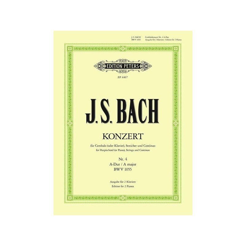 9790014027162EP4467 Concert A Bwv1055