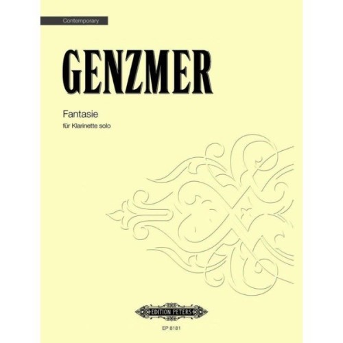 9790014062064EP8181 Fantasy for Solo Clarinet