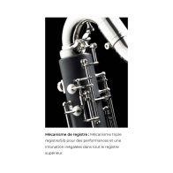 Clarinette basse en résine Alpha descendant au Mib Grave - Backun Musical