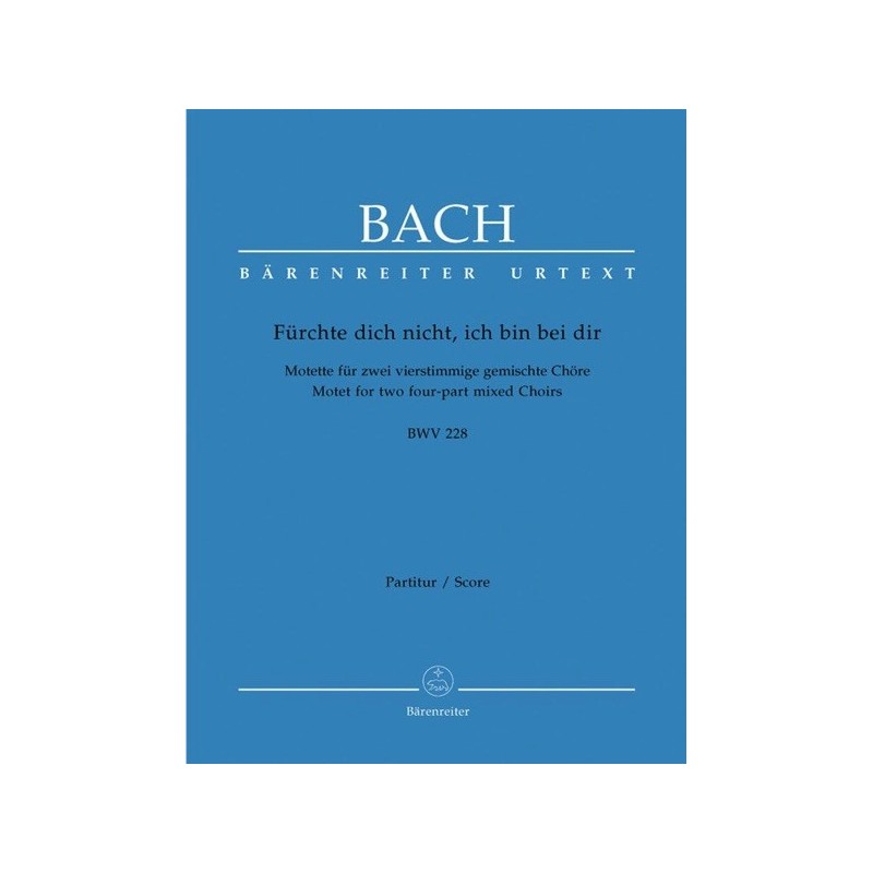 9790006465262BA5133 Motet No.4 'Fürchte Dich Nicht, Ich Bin Bei Dir'