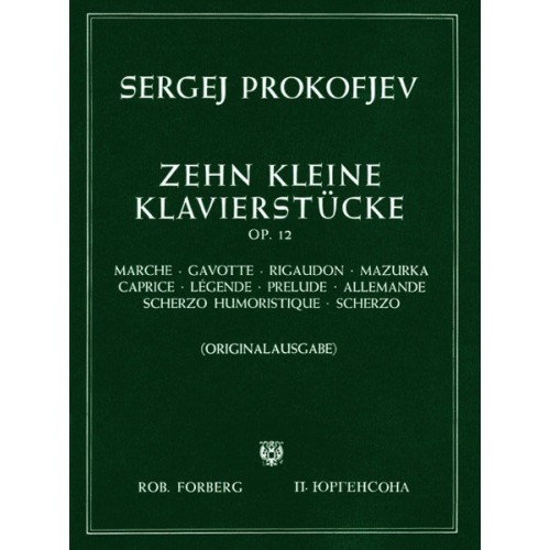 97902061005291051 F 10 Kleine Klavierstücke Opus 12