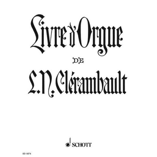 9790001034968ED_1874 Livre d' Orgue