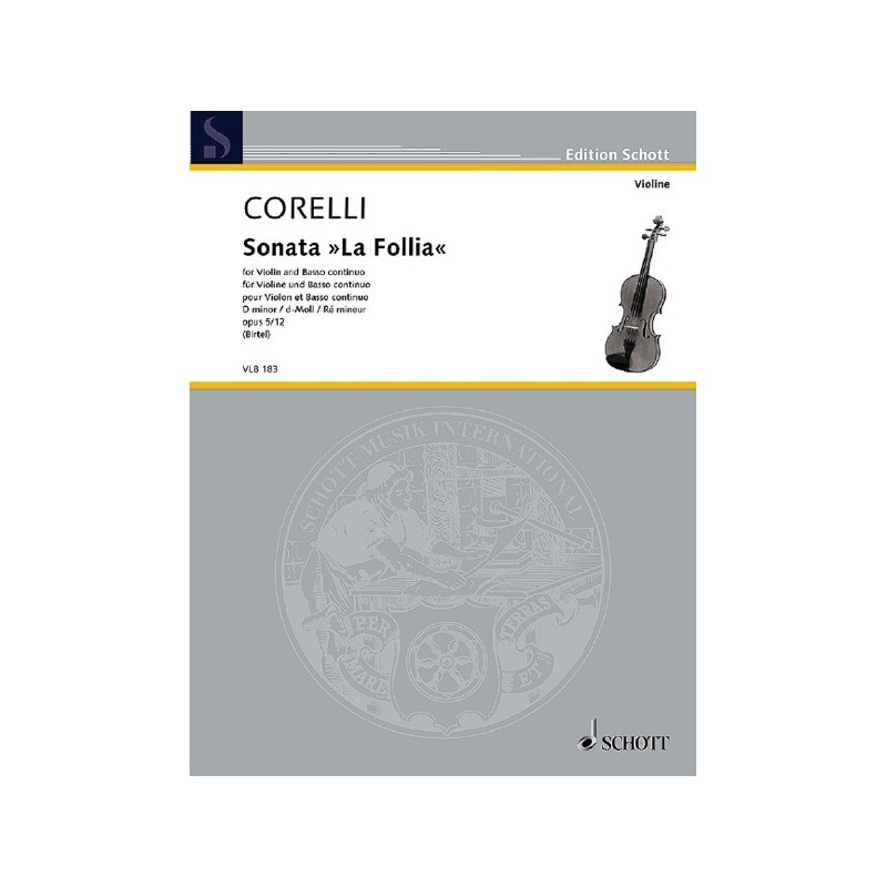 9790001195478VLB_183 Sonate &quot;La Follia&quot; op. 5/12